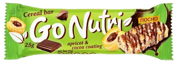 Vitalia Go Nutri Бар со кајсија и какао прелив 25гр