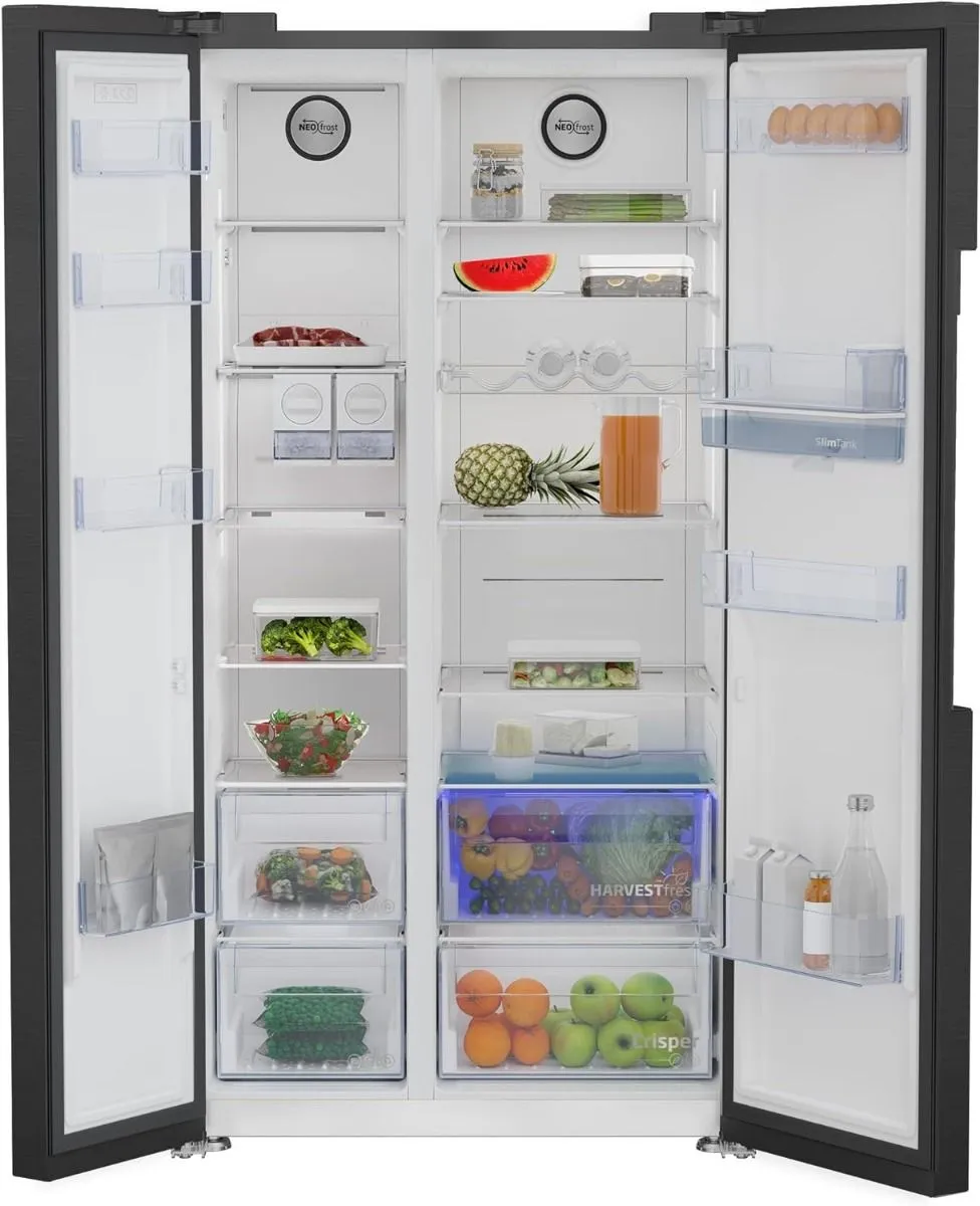 BEKO Side by side Фрижидер GN163241XBRN, 576l, NoFrost