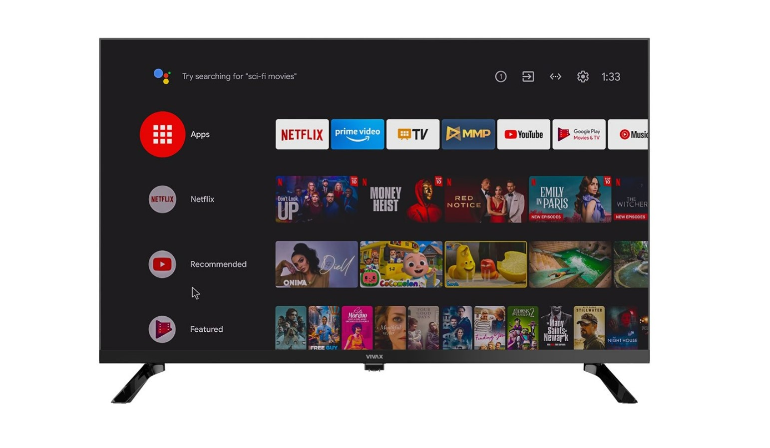 Телевизор VIVAX 32LE10K 32" HD Android Smart TV