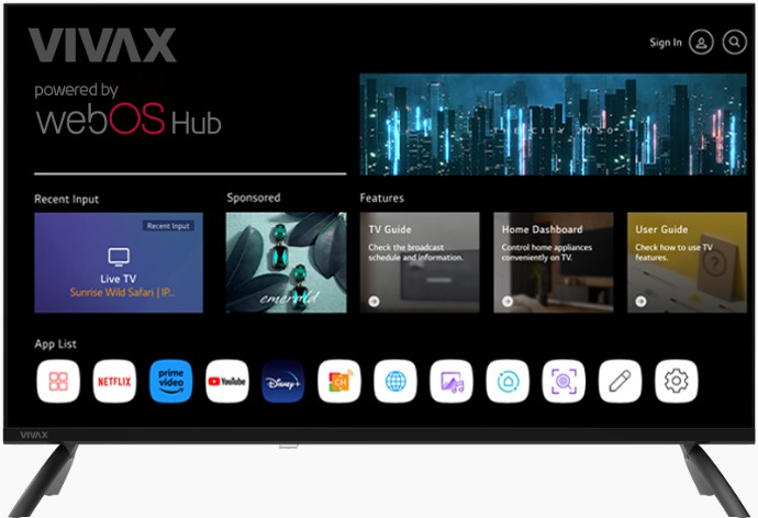 Телевизор VIVAX 32LE110WO 32" HD Smart TV webOS