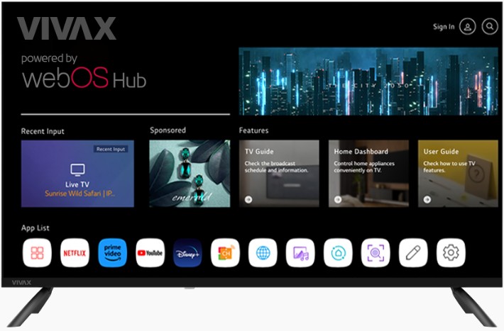 Телевизор VIVAX 43LE110WO 43" Full HD Smart TV webOS