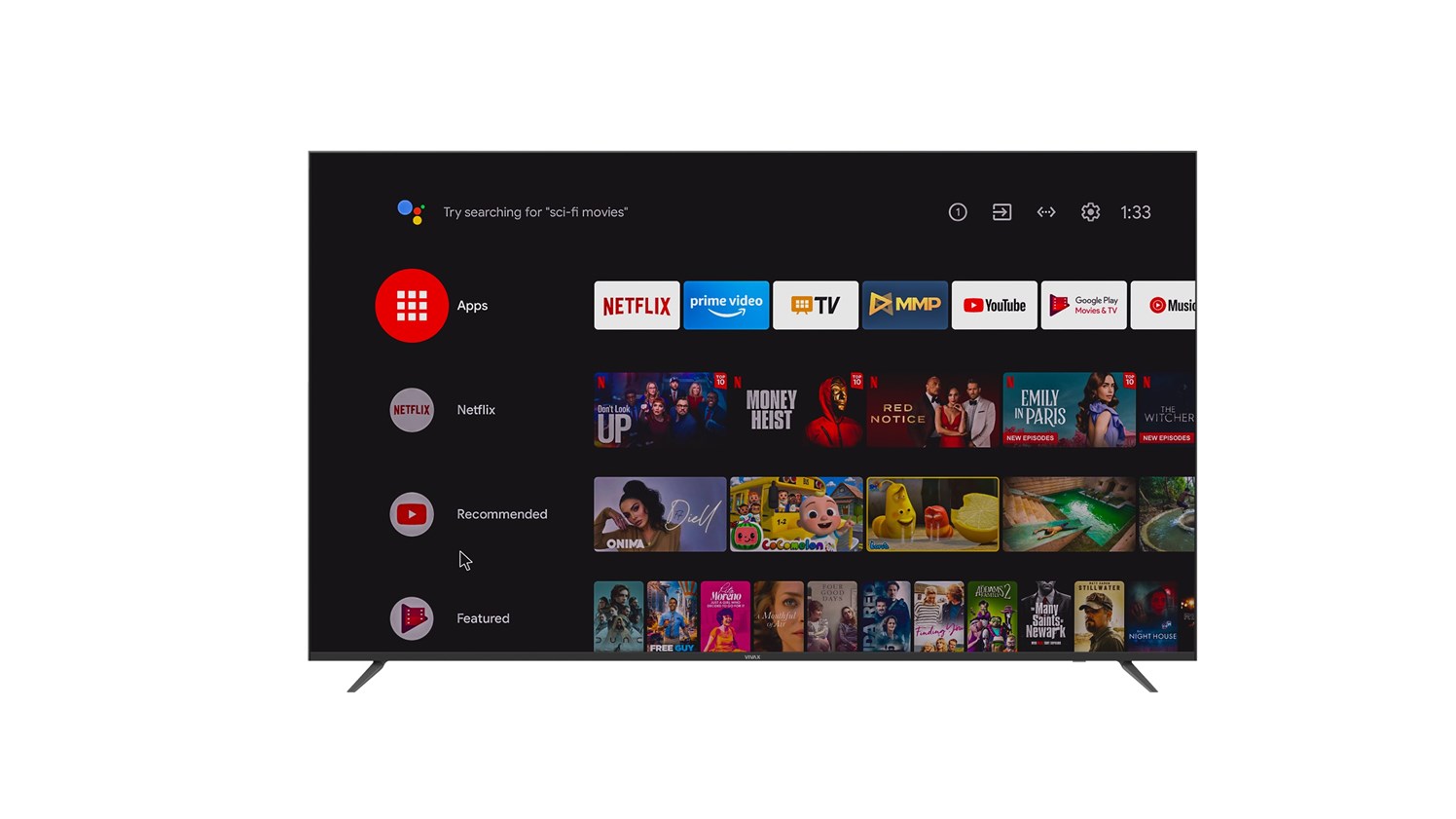 Телевизор VIVAX 65UHD10K 65" 4K Android Smart TV