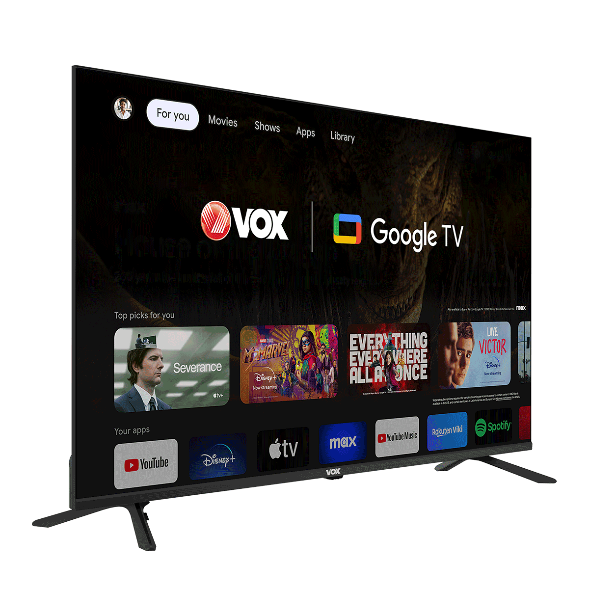 Телевизор VOX 50GOU205B 50" Smart UHD TV